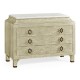 Greyed Oak Chest of Drawers with Marble Top