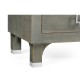 Pewter Oak Chest of Drawers with Marble Top