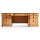 Federal style mahogany kneehole desk