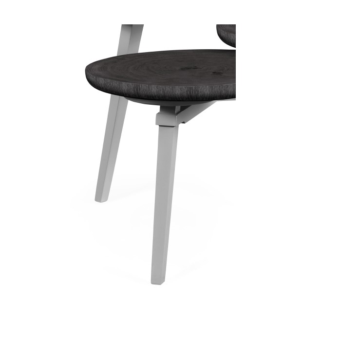 Architectural Three Multi-Layered Circular Black Mocha Oak Oyster Coffee Table