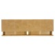 Architectural console table with drawers in leather