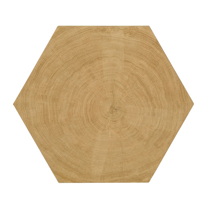 Architectural Hexagonal Oyster Lamp Table