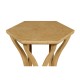 Architectural Hexagonal Oyster Lamp Table