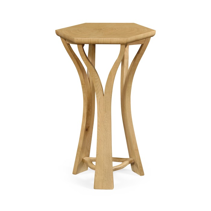 Architectural Hexagonal Oyster Lamp Table