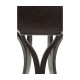 Architectural Hexagonal Black Mocha Oak Oyster Lamp Table