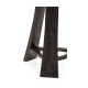 Architectural Hexagonal Black Mocha Oak Oyster Lamp Table
