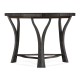 Architectural Tripal Hexagonal Black Mocha Oak Oyster Coffee Table