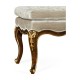 Bench with Gilt Carved Detailing