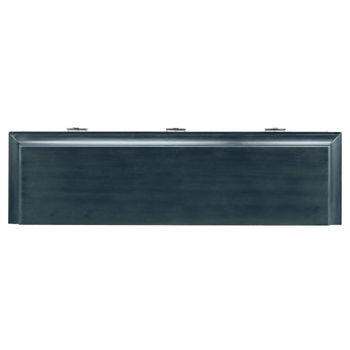 Antique Blue Oak Three-Door Buffet