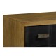 Black Leather Inlaid Chest of Drawers