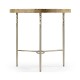 Fulgurite Golden Amber Round Side Table