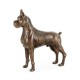 Copper Toned Bronze Boxer Dog