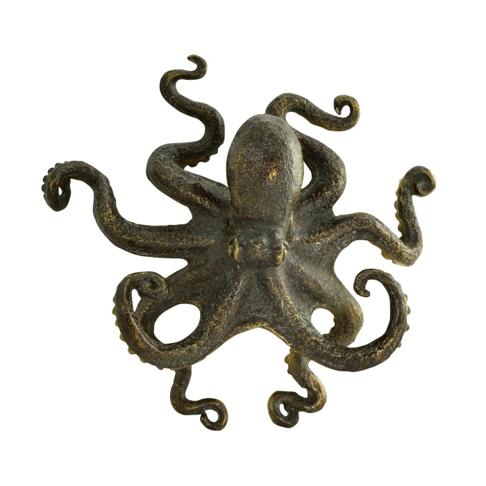 Antique Dark Bronze Octopus