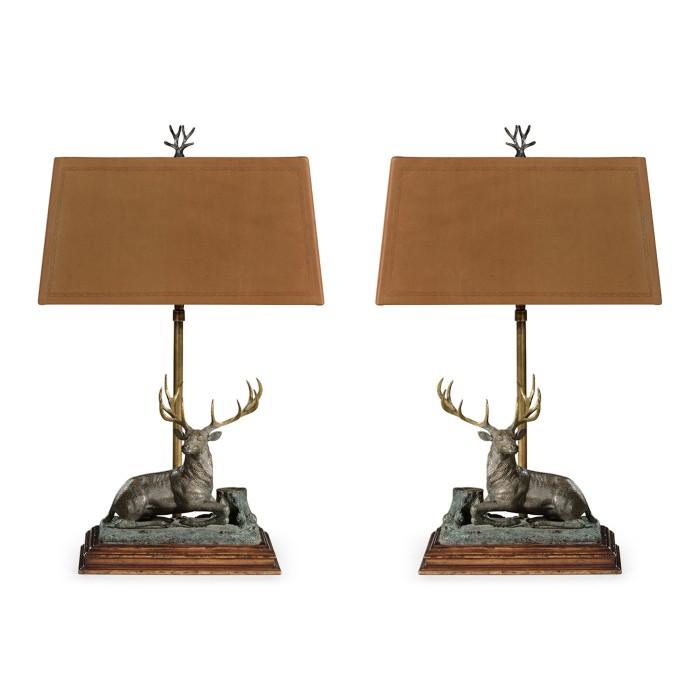 A Set of Deer Table Lamps