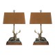 A Set of Deer Table Lamps