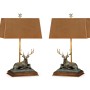 A Set of Deer Table Lamps