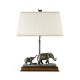 The elephant table lamp (Left)