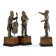 Antique Dark Bronze Monkey Orchestra Set