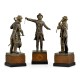 Antique Dark Bronze Monkey Orchestra Set