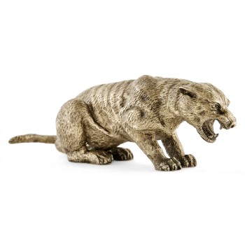 Antique White Brass Panther