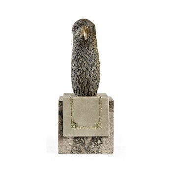 Anitque Dark Bronze Bald Eagle Head