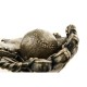 Antique Dark Bronze Baseball Mitt & Ball