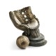 Antique Dark Bronze Baseball Mitt & Ball