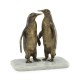 Anitque Dark Bronze Penguins