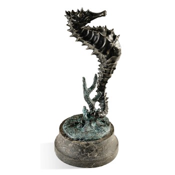 Antique Dark Bronze Seashorse