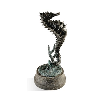 Antique Dark Bronze Seashorse