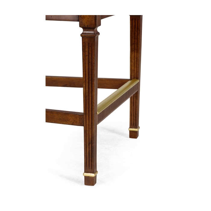 Buckingham Lyre Back Arm Counter Stool
