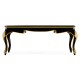 Black Coffee Table with Eglomise Glass