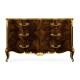 6 Drawer Double Dresser in Brown Mahogany