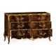 6 Drawer Double Dresser in Brown Mahogany