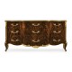 9 Drawer Triple Dresser Brown Mahogany