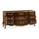 9 Drawer Triple Dresser Brown Mahogany
