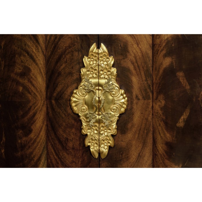 Mahogany & Gilded Carved Armoire