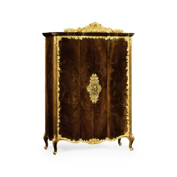 Mahogany & Gilded Carved Armoire