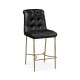 Contemporary Crotch Walnut Bar Stool