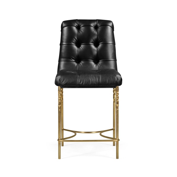 Contemporary Crotch Walnut Counter Stool