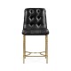 Contemporary Crotch Walnut Counter Stool