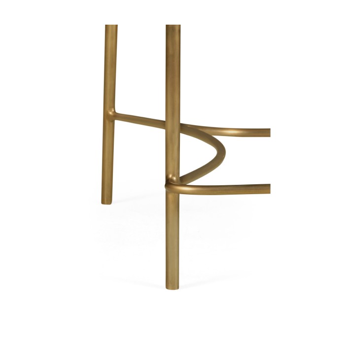 Contemporary Crotch Walnut Counter Stool