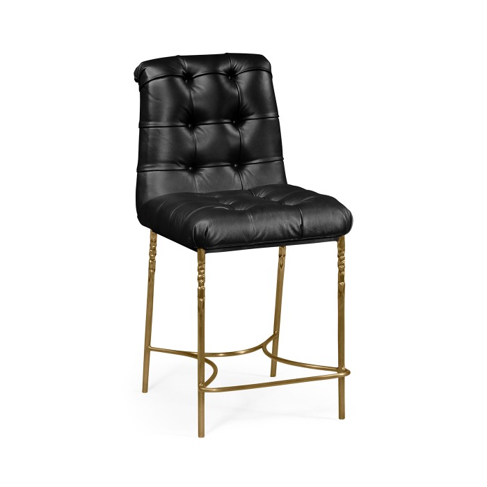 Contemporary Crotch Walnut Counter Stool