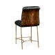 Contemporary Crotch Walnut Counter Stool