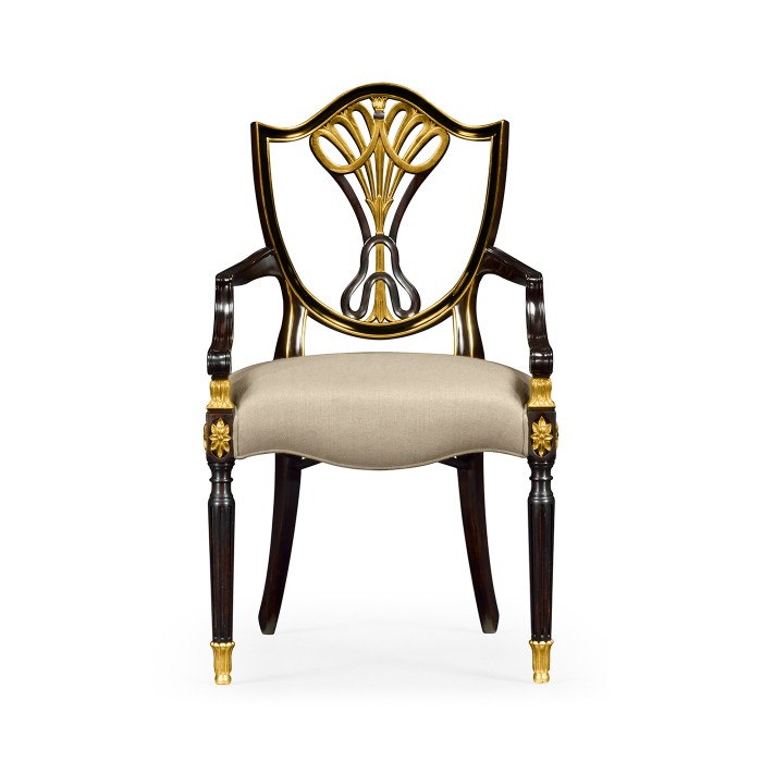 Kensington Shield Back Arm Chair