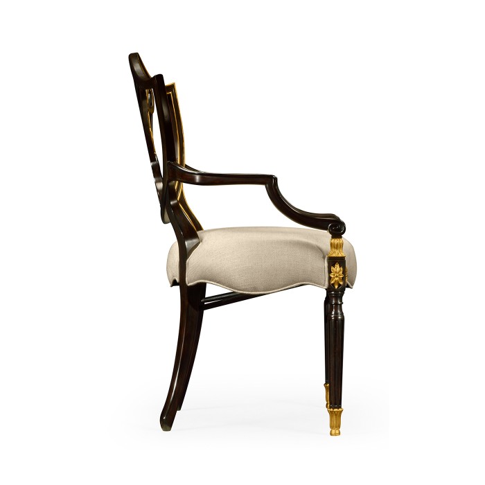 Kensington Shield Back Arm Chair