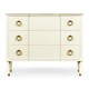Ivory & Brass Chest of Three Drawers