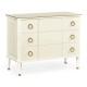 Ivory & Brass Chest of Three Drawers