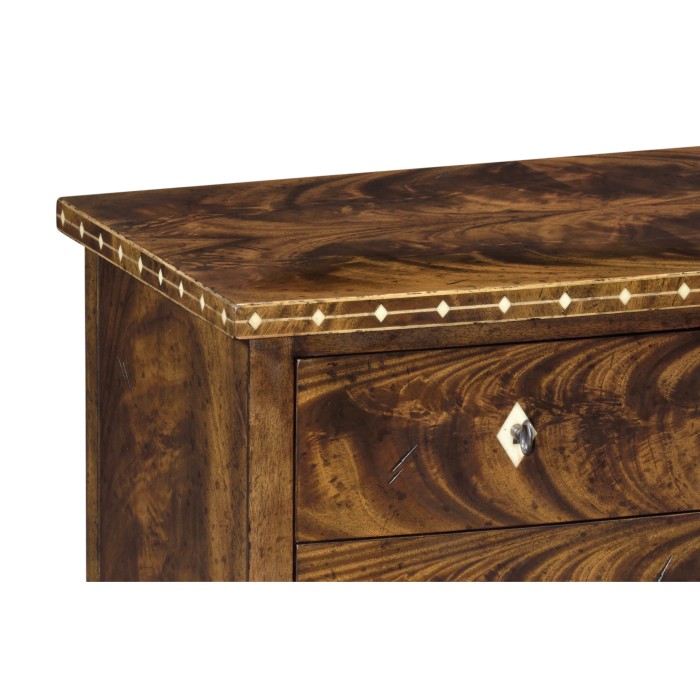 Brompton Small Brown Mahogany Chest of Drawers