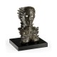 Antique Dark Bronze Mask Sculpture